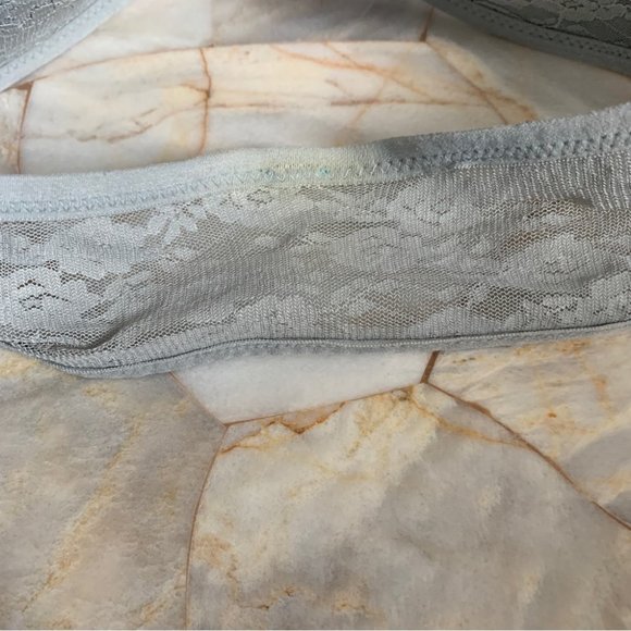 Victoria Secret Pink Very Sexy XS Grey Bra Top Strapless Bralette Lace Mesh - Picture 7 of 8